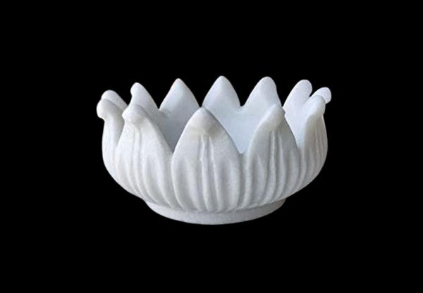 marble urli 6" lotus urli for fruits/snacks/home décor/gift item